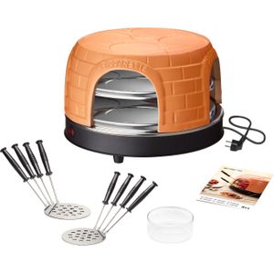 Emerio Pizzaoven Pizzaoven - Tafelgrill - Rood - Zwart