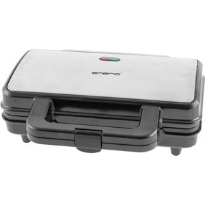 Emerio ST-125833 - Dubbele sandwichmaker - BPA-vrij, Voor driehoekige sandwich, Anti-aanbaklaag, 900 watt, Zwart