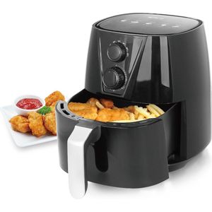 Emerio AF-126667 SmartFryer, AirFryer, heteluchtfriteuse, frituren met hete lucht zonder extra olie, XL, 3,8 liter volume, Cool Touch, BPA-vrij, snelle opwarming, 1450 watt, zwart