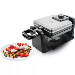 Wafelijzer op 230 Volt. Per bakbeurt bak je 4 Brusselse wafels