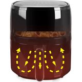 Emerio - Airfryer XL - Heteluchtfriteuse - Zwart - 5 Liter