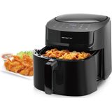 Emerio Airfryer XL 1300W - 7,2 Liter Heteluchtfriteuse - Regelbare thermostaat 40ºC tot 200ºC - BPA-Vrij en 8 Kookprogramma's - AF-129622.1 Zwart