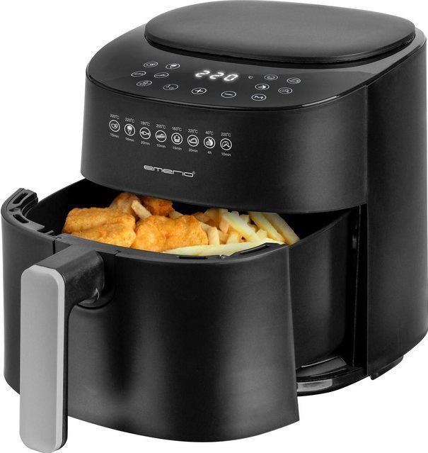 Emerio - Airfryer XL - Heteluchtfriteuse - Zwart - 4,5 Liter