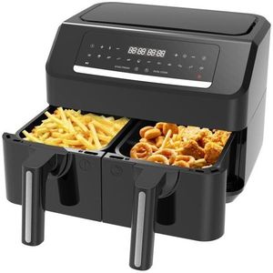 Emerio - AF-130376.1 - Digitale Heteluchtfriteuse - Zwart - 2 x 3.6 Liter - 2400 Watt