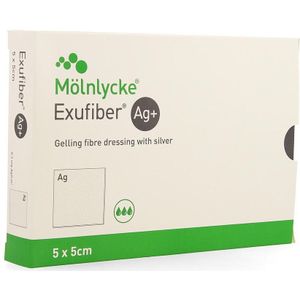 Exufiber AG+ 5x5cm 10 stuks