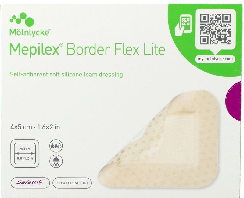 Mepilex® Border Flex Lite - Wondverband - Absorberend - Flex® Technologie