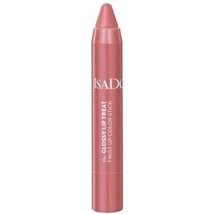 IsaDora Glossy Lip Treat Twist Up Color Hydraterende Lippenstift Tint 03 Beige Rose 3,3 g