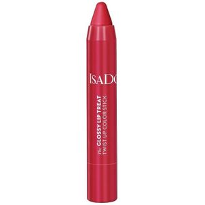 IsaDora Glossy Lip Treat Twist Up Color Hydraterende Lippenstift Tint 12 Rhubarb Red 3,3 g