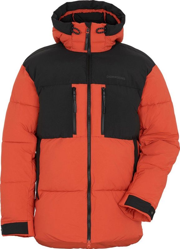 Pufferjack - Sabi Orange - Geweven Crinkle Nylon - Waterafstotend - Winddicht