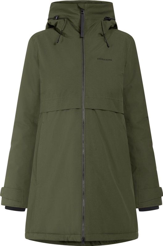 Didriksons HELLE WNS PARKA 5 Dames Outdoorjas - Deep Green - Maat 36