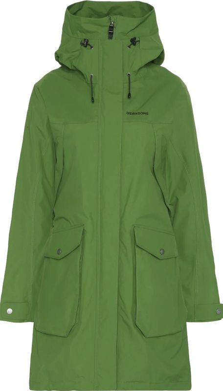 Didriksons - Thelma - Dames Outdoorjas - Deep Green - Waterdicht