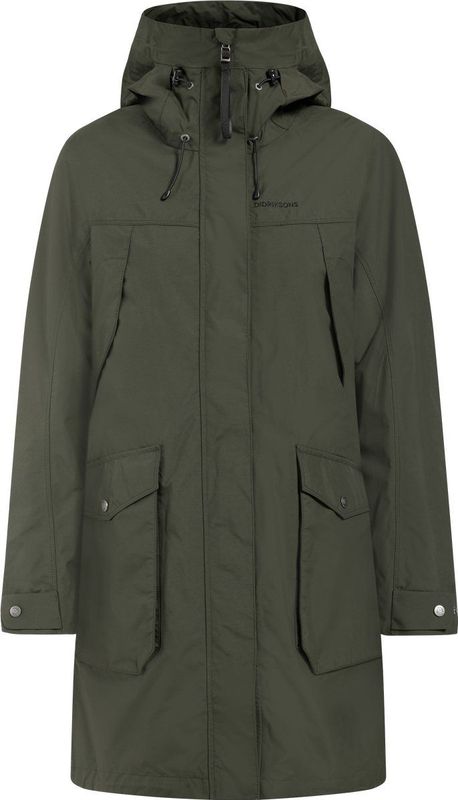 Didriksons Outdoorjas 'THELMA'  donkergroen