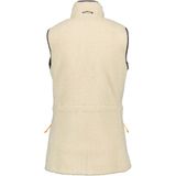 Didriksons - LIBRA - Outdoorvest - Light Beige - Teddystof - Fleece Achterkant