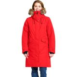Didriksons Womens Erika Parka 3 Lange jas (Dames |rood |waterdicht)
