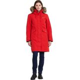 Didriksons Womens Erika Parka 3 Lange jas (Dames |rood |waterdicht)
