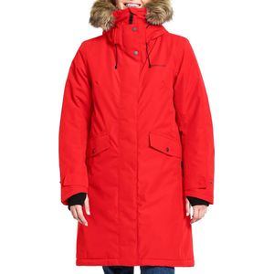 Didriksons Womens Erika Parka 3 Lange jas (Dames |rood |waterdicht)