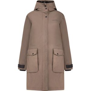 Didriksons ILSA WNS PARKA Dames Outdoorjas - Mocha Brown - Maat 44