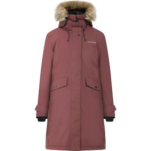 Didriksons Womens Erika Parka 3 Lange jas (Dames |bruin |waterdicht)
