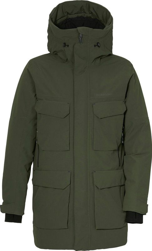 Didriksons DREW USX PARKA 8 Heren Outdoorjas - Deep Green