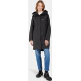 Didriksons - Ilma Parka 8 - Lange Jas - Zwart - Waterdicht