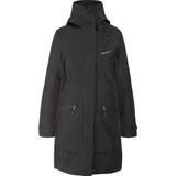 Didriksons - Ilma Parka 8 - Lange Jas - Zwart - Waterdicht