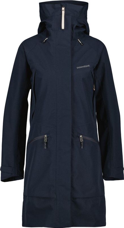 Didriksons - Ilma Parka 8 - Lange Jas - Blauw - Waterdicht
