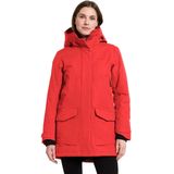 Didriksons Womens Frida Parka 7 Lange jas (Dames |rood |waterdicht)