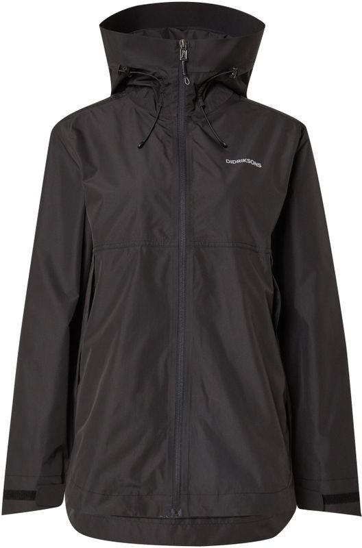 Didriksons - TILDE - Outdoorjas - Lichtgrijs / Zwart