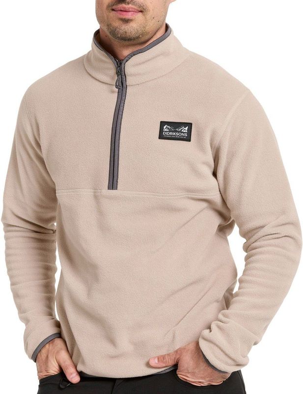 Didriksons - Vito Half-Zip - Fleecetrui - Beige