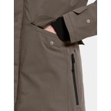 Didriksons - Erika Parka 3 - Lange Jas - Bruin/Grijs - Waterdicht