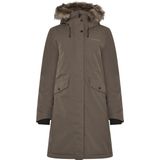 Didriksons - Erika Parka 3 - Lange Jas - Bruin/Grijs - Waterdicht