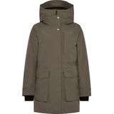 Didriksons - Womens Harriet Parka - Lange Jas - Bruin - Waterdicht