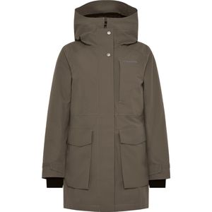 Didriksons - Womens Harriet Parka - Lange Jas - Bruin - Waterdicht