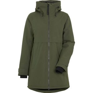Vancavoo Softshelljas voor dames, winter, waterdicht, wandelen, met capuchon, winddicht, ademend, Blauw, M