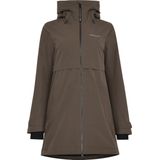 Didriksons Womens Helle Parka 6 Lange jas (Dames |bruin |waterdicht)