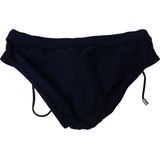 Dolce & Gabbana Mannen Blauw Logo Beachwear Slip Nylon Stretch Zwemkleding