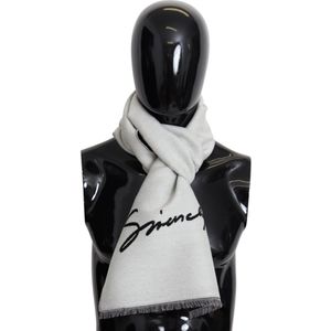 Zwart Wit Wollen Unisex Winter Warme Sjaal Wrap Shawl