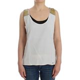 C’n’c Costume National - Mouwloze T-shirt - Wit - 100% Lyocel