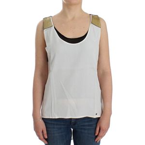 C’n’c Costume National - Mouwloze T-shirt - Wit - 100% Lyocel