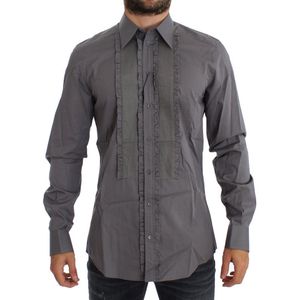 Gefronste Detail Shirt Met Lange Mouwen