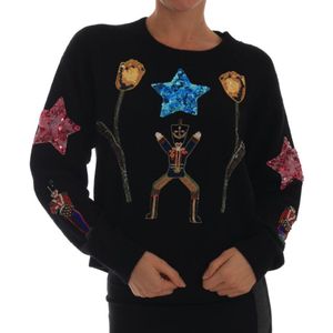 Dolce & Gabbana, Dames, Truien, Zwart, Maat: M Kasjmier,