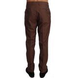 Dolce & Gabbana - Broek - Bruin - 60% Wol 40% Zijde