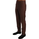 Dolce & Gabbana - Broek - Bruin - 60% Wol 40% Zijde