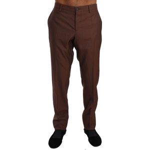 Dolce & Gabbana - Broek - Bruin - 60% Wol 40% Zijde