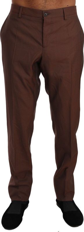 Dolce & Gabbana - Broek - Bruin - 60% Wol 40% Zijde