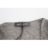 Ermanno Scervino - Grijze V-hals Trui - Wolmix - Dames