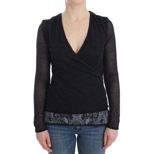 Ermanno Scervino, Dames, Truien, Zwart, Maat: M Wol,