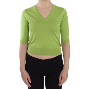 Dolce & Gabbana, Dames, Truien, Groen, Maat: 3XS Wol,