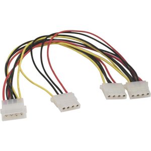 DELTACO DEL-114A, Intern verloop van 1x5.25 naar 3x5.25 inch, 20cm