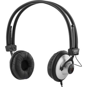 Deltaco HL-6 Stereo Headphones - On-Ear - Lichtgewicht - 3,5mm - Zwart/Zilver